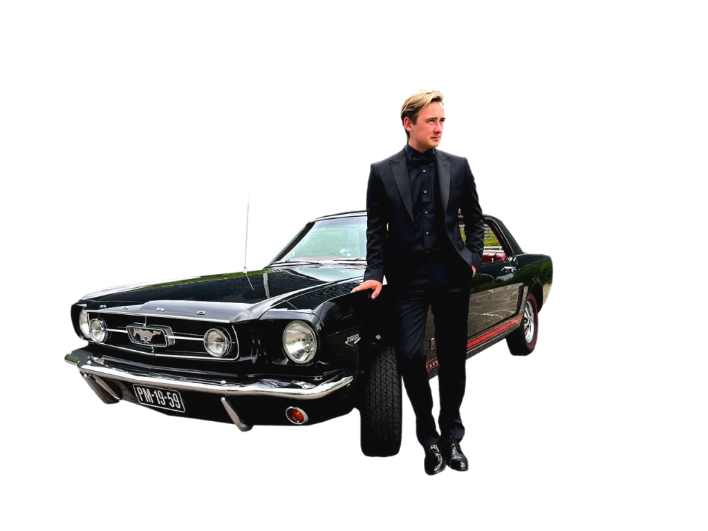 Zwarte Mustang 289 GT