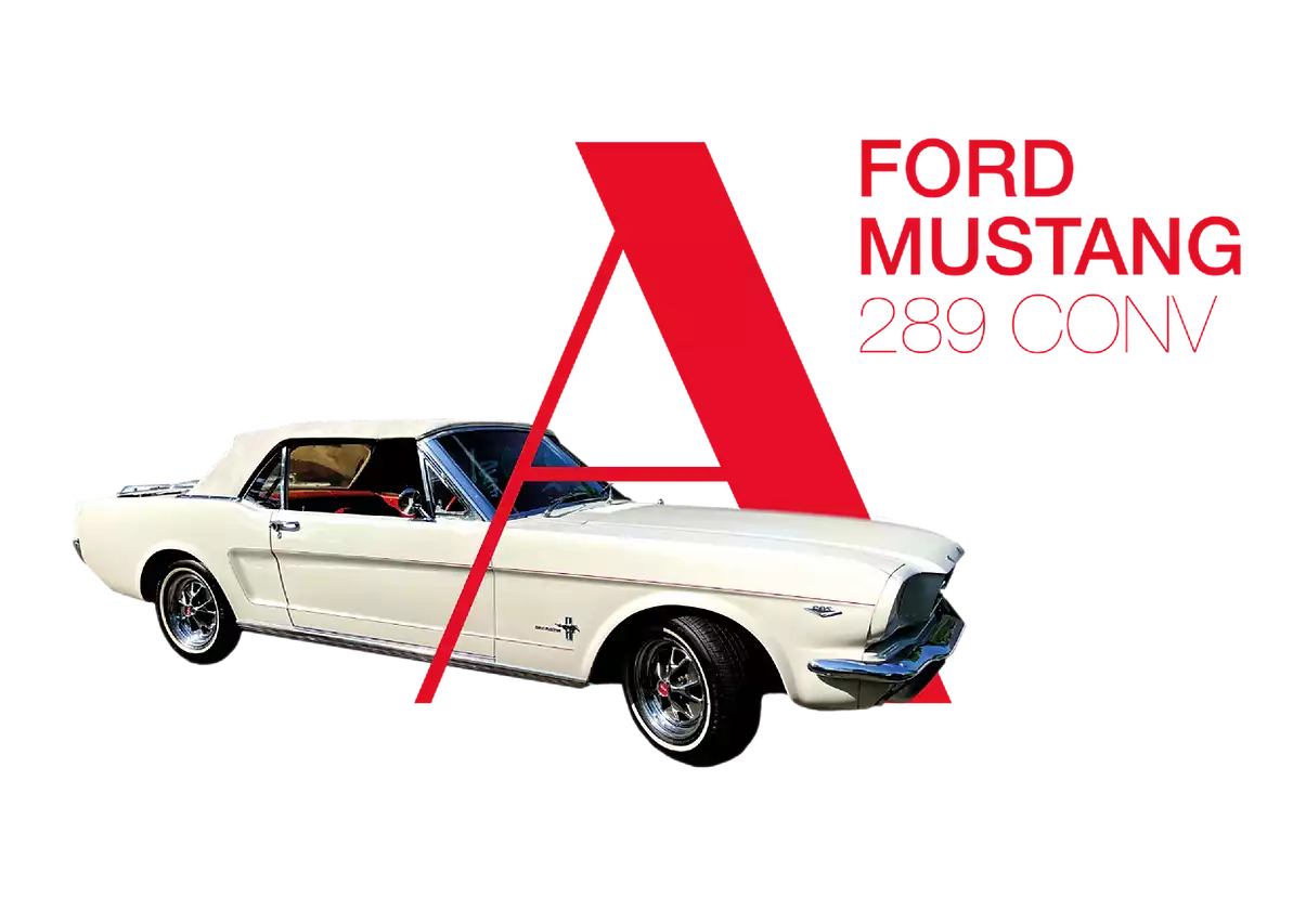 Witte Mustang 289 Cabrio | Sonarent